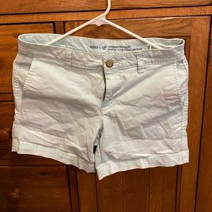 Khakis by gap teal shorts size 4 with 5 inch inseam